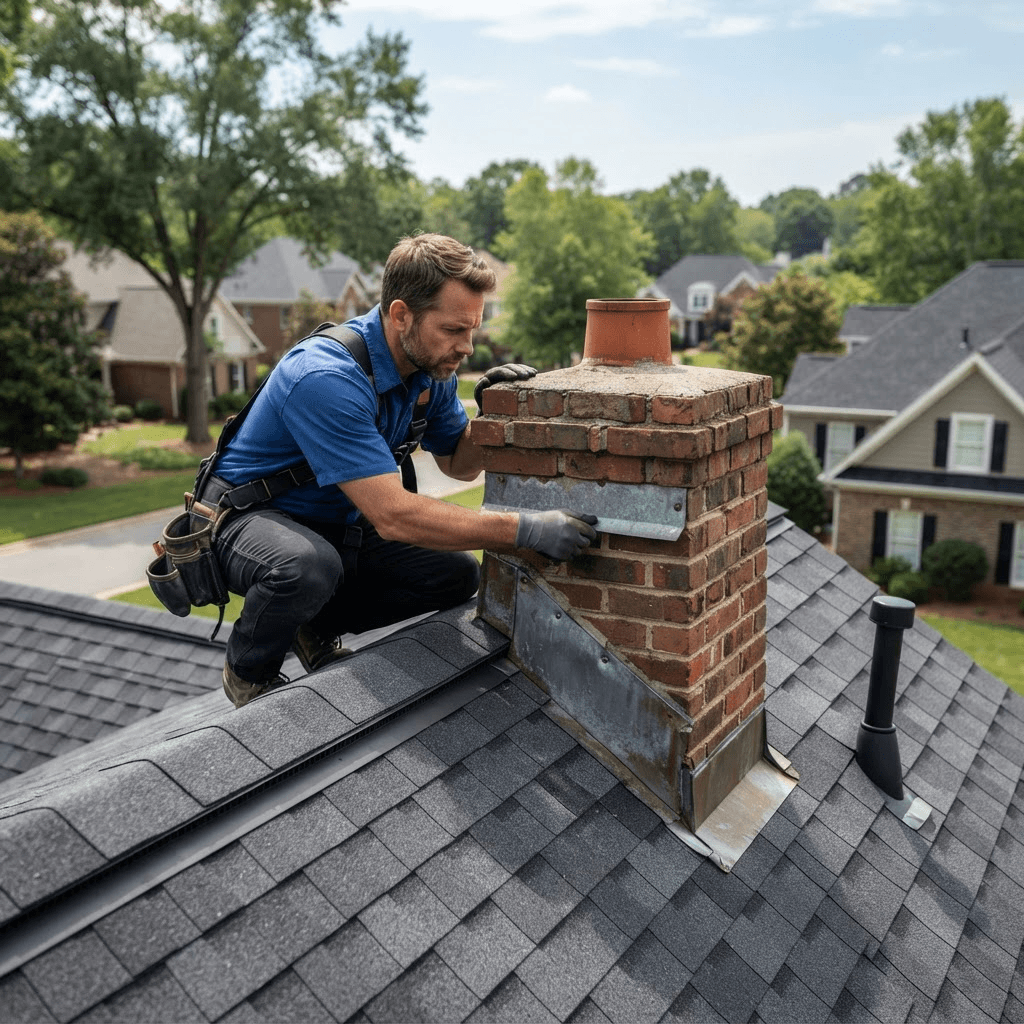 Professional assessment for skylight leak repair on a Charlotte home